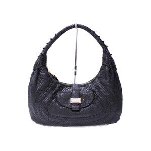 FENDI Spy Bag Black Leather One Shoulder Hobo
